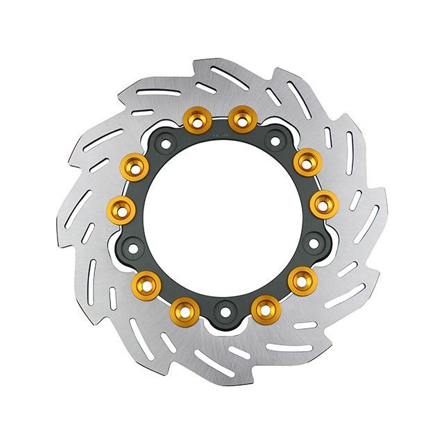 シフトアップ フロントウェーブディスクローター220mm/純正サイズ（インナー：SMOKE GUNMETA/ピン：GOLD） SHIFTUP 18,674円