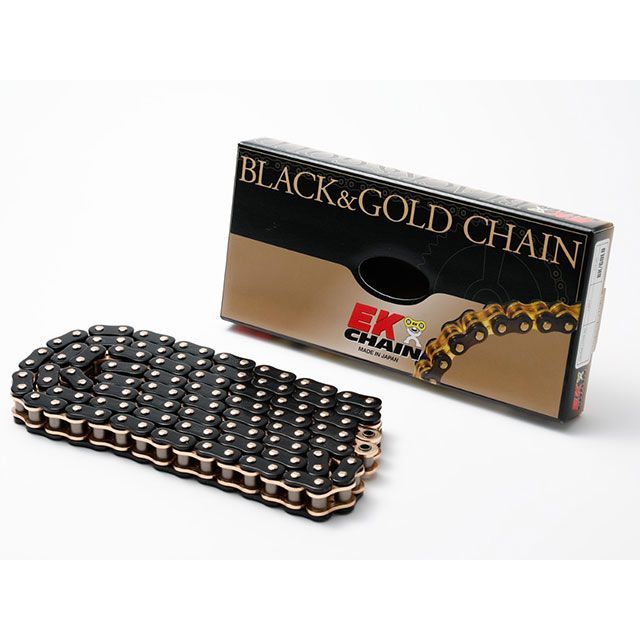 江沼チェーン 汎用 NXリングシールチェーン 525ZV-X3（BK：GP） MLJ（ブラック＆ゴールド） サイズ 144L EKチェーン