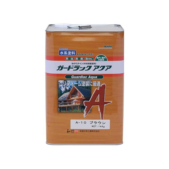 和信ペイント ＃950160 ガードラックアクア 14kg（ブラウン） Washi Paint
