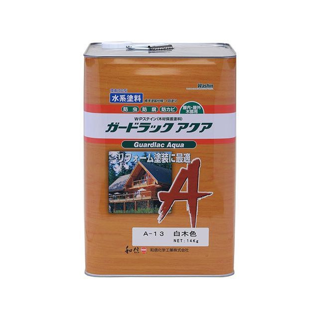 和信ペイント ＃950163 ガードラックアクア 14kg（白木色） Washi Paint
