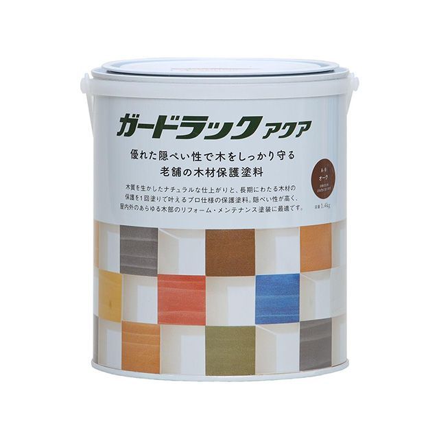 和信えの具 ＃800386 ガードラックアクア 1.4kg（オーク材） Washi Paint