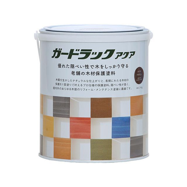 和信えの具 ＃800387 ガードラックアクア 1.4kg（赤銅色） Washi Paint