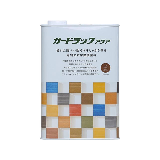 和信ペイント ＃800406 ガードラックアクア 3.0kg（オーク） Washi Paint