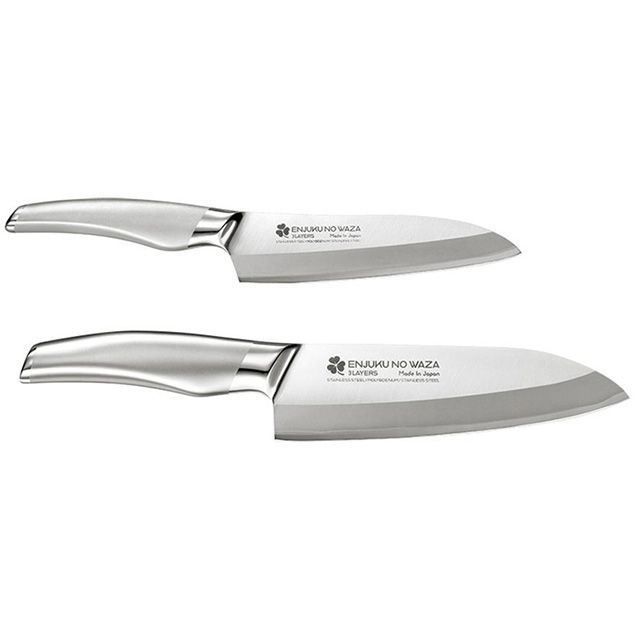 ヨコヤマ EJH-2500 燕熟の技（クローバー）3LAYERS 三徳包丁・ペティ 2本セット YOKOYAMA