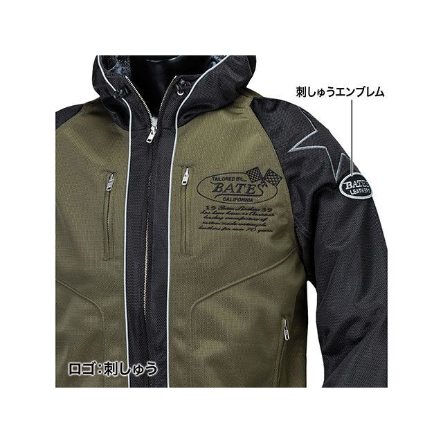 ベイツ 2026春夏モデル BJ-M2613P メッシュパーカー（ブラック） サイズ M BATES_1
