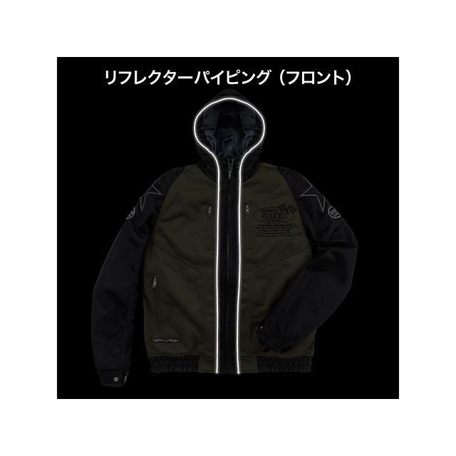 ベイツ 2026春夏モデル BJ-M2613P メッシュパーカー（ブラック） サイズ M BATES_4