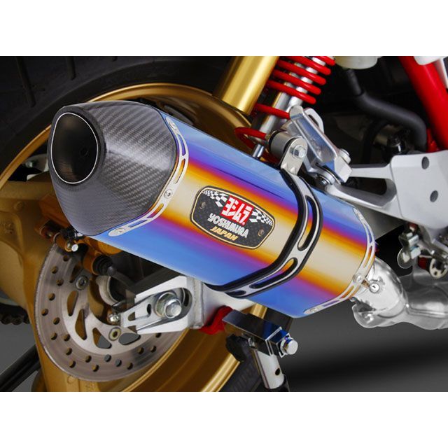 ヨシムラ Slip-On R-77J サイクロン EXPORT SPEC サイレンサー STBC（チタンブルーカバー/カーボンエンドタイプ） YOS…