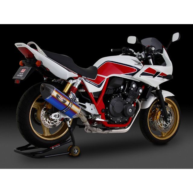 ヨシムラ Slip-On R-77J サイクロン EXPORT SPEC サイレンサー STBC（チタンブルーカバー/カーボンエンドタイプ） YOS…_2