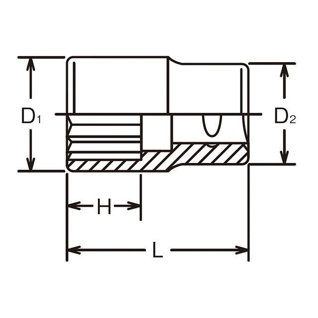 コーケン 8405M-53 1SQ 12角ソケット 53粍 Ko-ken