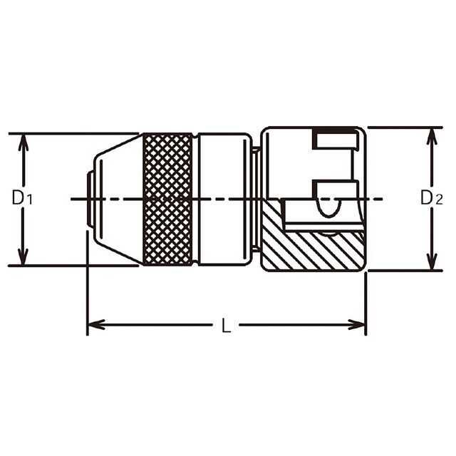 コーケン 4132-50 1/2SQ ダイス型保持者 φ50 Ko-ken