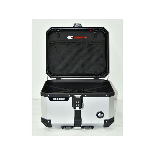 クーケース アルミ トップケース  Q5/55L キーレス（シルバー） COOCASE_3
