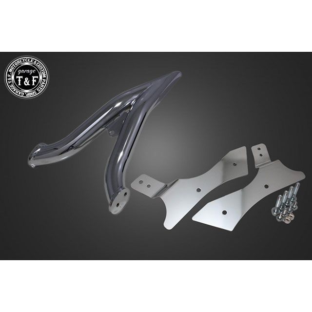 ガレージT&amp;F シャドウスラッシャー400 スラッシャー400 極太φ38シーシーバーショート 純正フェンダー専用（メッキ） T&amp;F