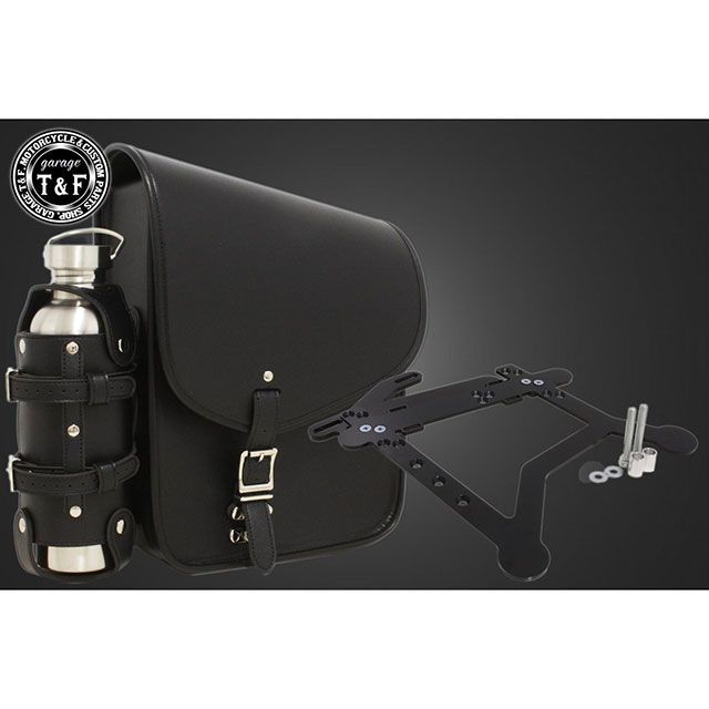 ガレージT&F エリミネーター400 純正リアフェンダー用サドルバック＆ポータブルガソリン缶SET（ブラック） T&F 20,613円