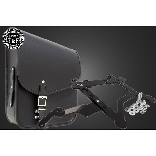 ガレージT&F レブル250 レブル250 ショートリアフェンダー用サドルバックSET（ブラック） T&F
