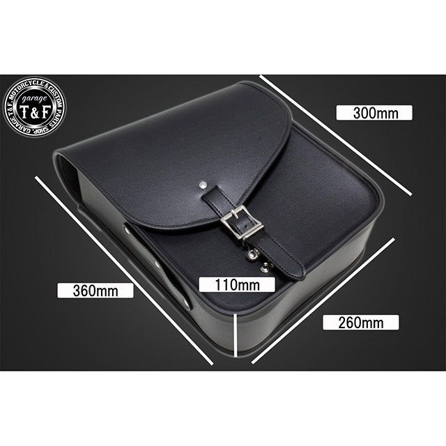 ガレージT&F レブル250 レブル250 ショートリアフェンダー用サドルバックSET（ブラック） T&F_5