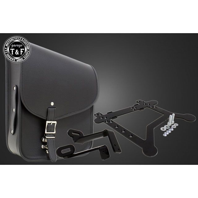 ガレージT&F レブル250 レブル500 レブル250 純正＆コンバットリアフェンダー用サドルバックSET（ブラック） T&F 15,542円