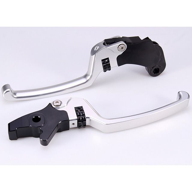 SPEEDRA アジャスタブルレバーセット スタンダードタイプ（レバー本体：シルバー） アジャスターカラー ブラック SPEEDRA