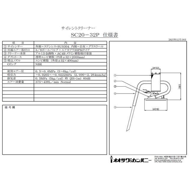 オオサワ SC20-32P ペール缶用 上部のみ OSAWA_1