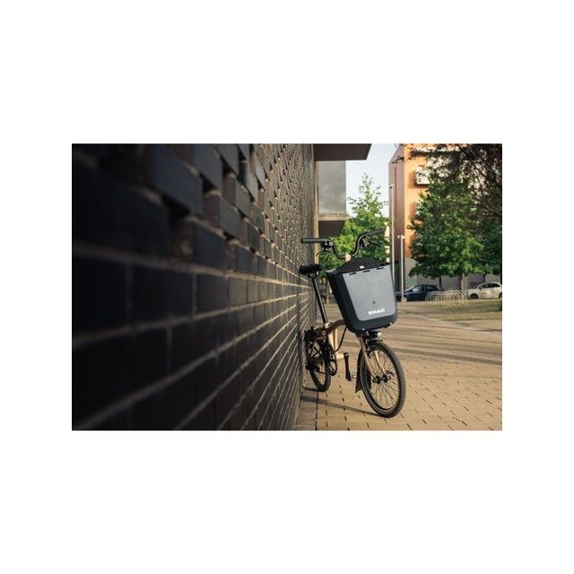 【メーカー直送】シャッド DAILY 自転車ボックス 20L Brompton フロント用 オスログレー SHAD_4
