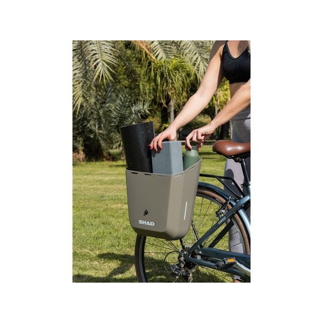 【メーカー直送】シャッド DAILY 自転車ボックス 20L ワンタッチ脱着式 フローレンスクリーム SHAD_2