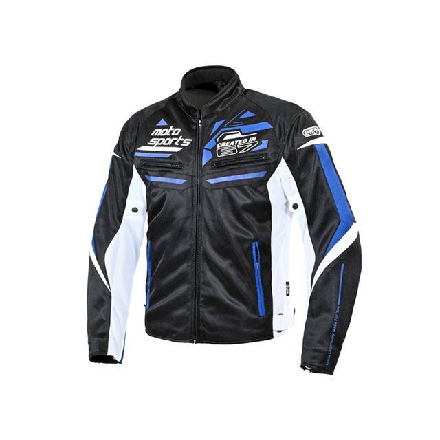 エルフ ライディングウェア 2026春夏モデル EJ-S123 キアロジャケット（ブラック/ブルー） サイズ M elf riding wear