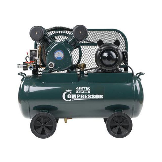 エスコ AC100V/0.37kW エアーコンプレッサー（タンク39.5L/ベルトシ） ESCO