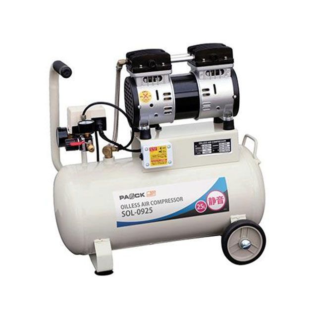 エスコ AC100V/ 650W エアーコンプレッサー（25L/オイルレス） ESCO
