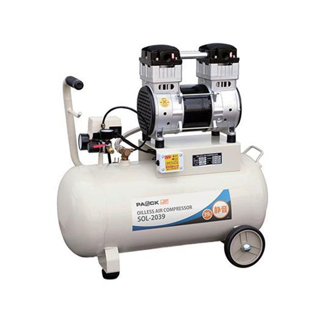 エスコ AC100V/1150W エアーコンプレッサー（39L/オイルレス） ESCO