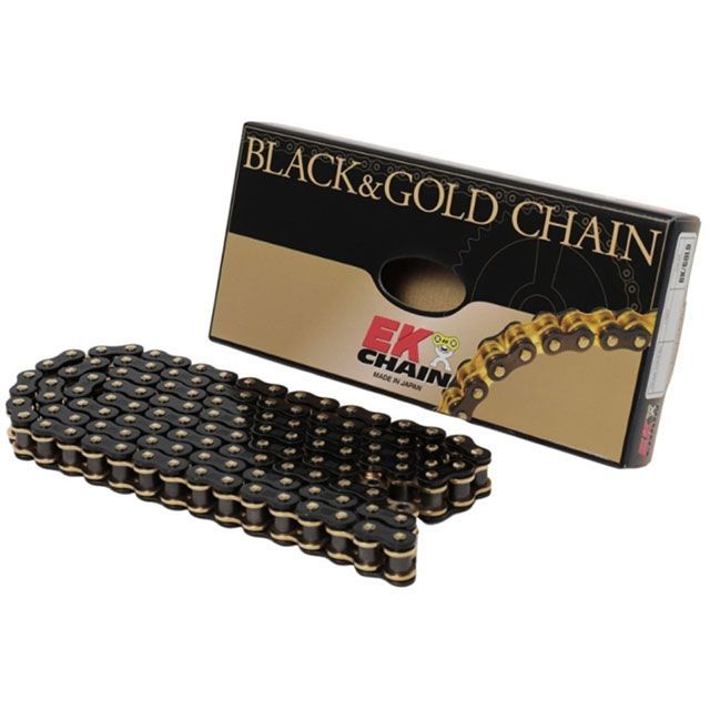 江沼チェーン 汎用 QXリングシールチェーン 530SR-X2（BK：GP）90L MLJ（ブラック＆ゴールド） サイズ 98L EKチェーン 10,197円