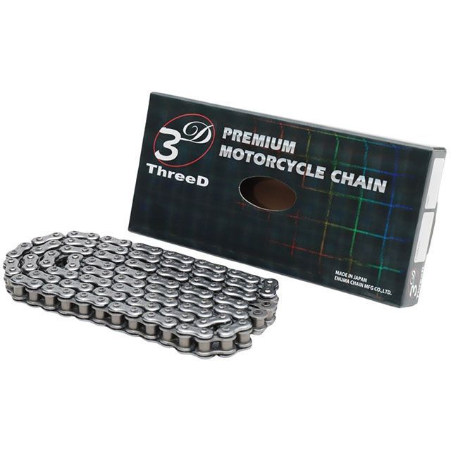 江沼チェーン 汎用 NXリングシールチェーン THREED 520ZN/3D（CR：-）90L MLJ（シルバー） サイズ 106L EKチェーン
