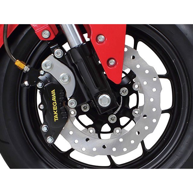 SP武川 アルミビレット4POTキャリパーフロントセット（ブラック） SP TAKEGAWA_1