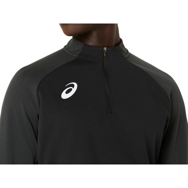 アシックス 2101A349 ハーフジップニットシャツ（パフォーマンスブラック） サイズ 2XL ASICS_3