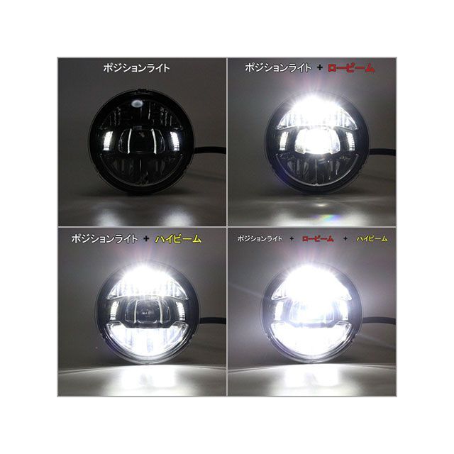 ジーザック 汎用 LEDヘッドライト 重575式 タイプ ボトムマウント G-zac_7