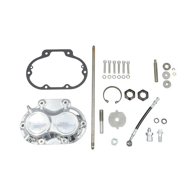 ベイカードライブトレイン 油圧クラッチサイドカバー 07-17y TC（ポリッシュ） Baker Drivetrain
