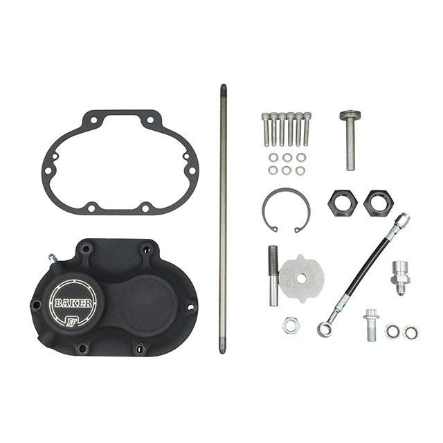 ベイカードライブトレイン 油圧クラッチサイドカバー 07-17y TC（ブラック） Baker Drivetrain