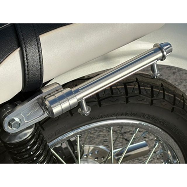 アグラス MEGURO S1 W230 タンデムグラブバー（荷掛けフック有） カラー ブラック/シルバー AGRAS