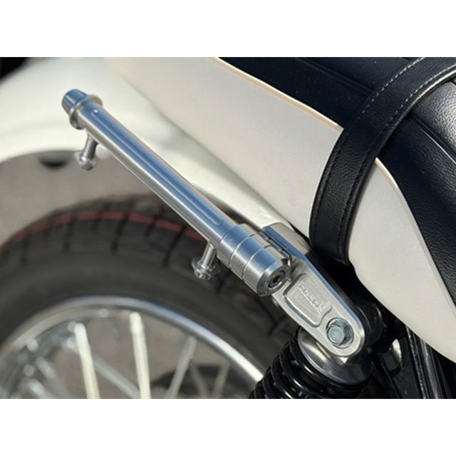 アグラス MEGURO S1 W230 タンデムグラブバー（荷掛けフック有） カラー シルバー/ブルー AGRAS_1