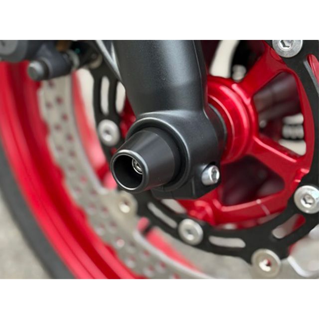 アグラス Z650 アクスルプロテクター コーンタイプ アルミ ブルー AGRAS