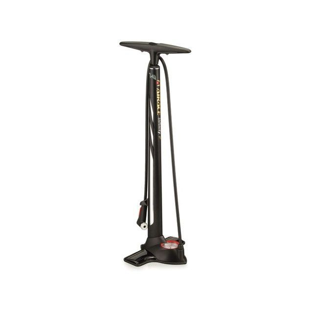 【メーカー直送】AIRACE（自転車） INFINITY P アルミフロアポンプ ゲージ付（ブラック/シルバー） AIRACE