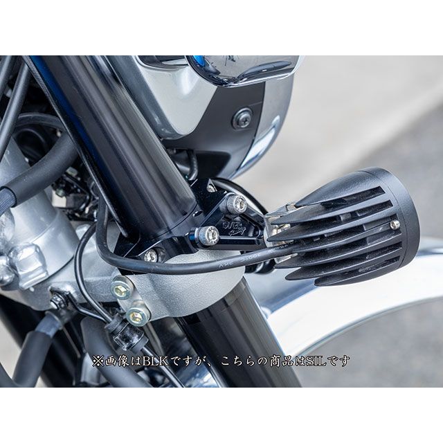 オーバーレーシング 汎用 フォグランプステー UNIVERSAL Φ45用（シルバー） OVER RACING_2