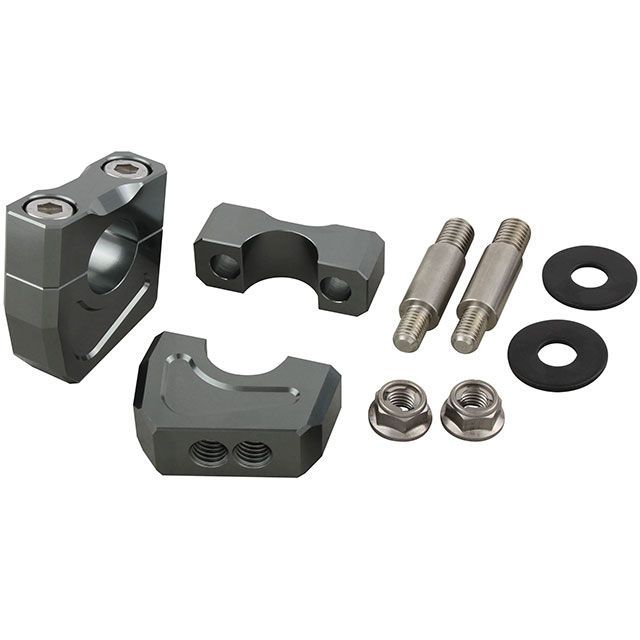 シフトアップ ビレットハンドルブラケットセット(ガンメタ) SHIFTUP