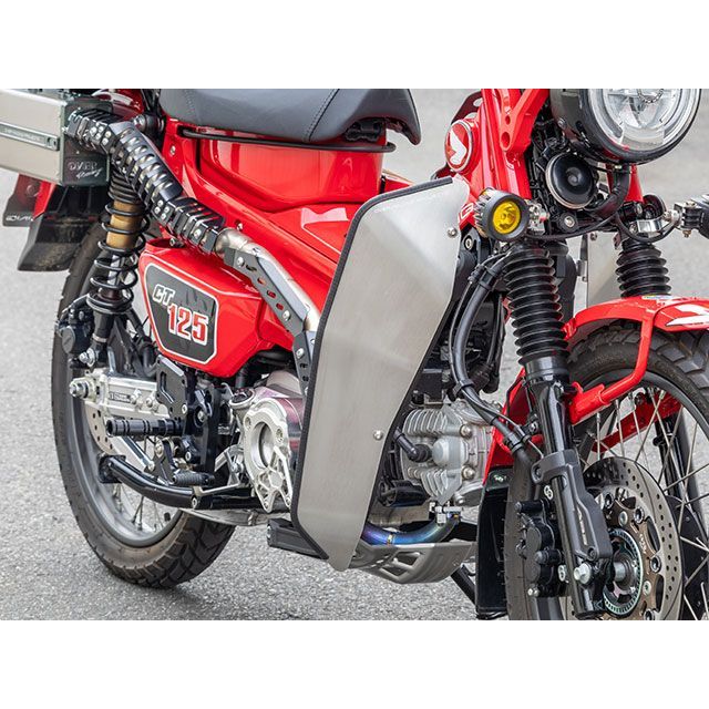 オーバーレーシング CT125 レッグシールド OVER製ダウンチューブ用（プライム） OVER RACING