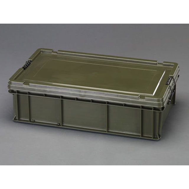 エスコ 819×475×234mm 道具箱（バックル付/OD色） ESCO 15,342円