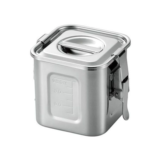 エスコ 135×135×134mm ふた付深型ボックス（ステンレス製） ESCO