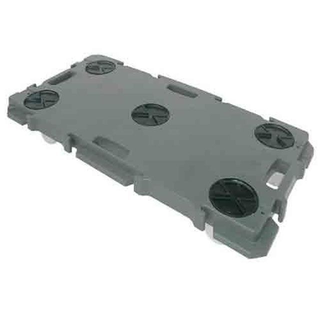 エスコ 900×450mm ドーリー 連結型/すべり止め付（ダークグレー） ESCO