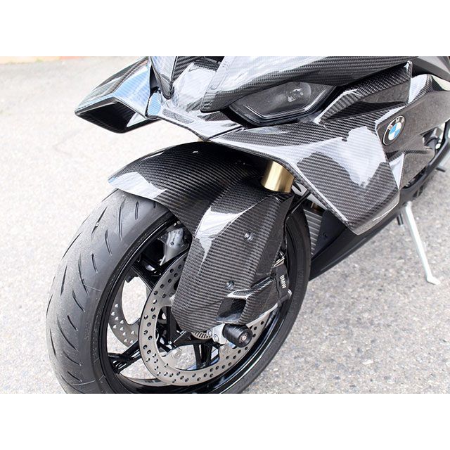 S1000RR K67 19年〜　スピードラ　ドライカーボンフロントフェンダー SPEEDRA S1000RR フロントフェンダー ドライカーボン 仕様 綾織り艶