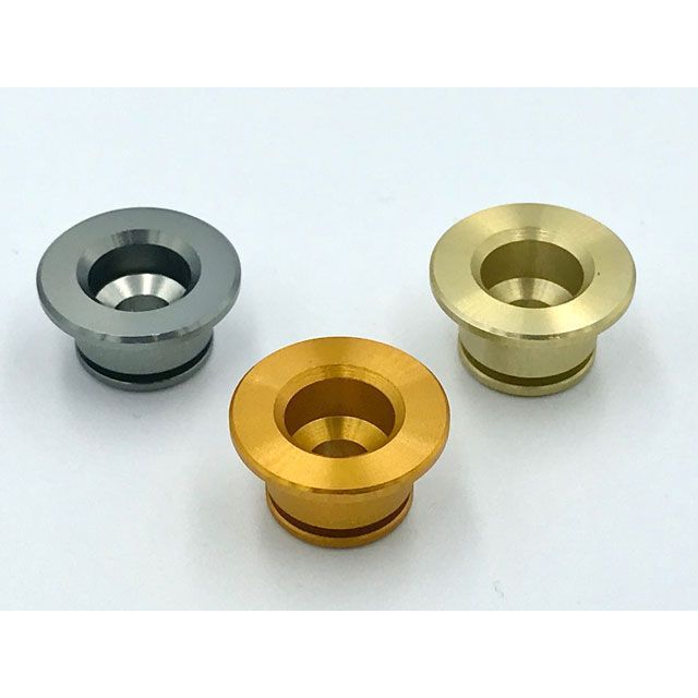 プラスミュー アルミフローティングピン タイプ-H 16.25mm カラー シャンパンゴールド 内容 20個セット PLUSμ バイク