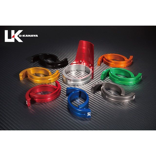 ユーカナヤ VTR250 アルミ削り出しビレットフォークガード ガード