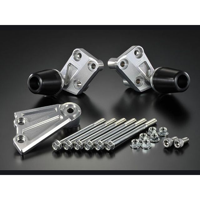 アグラス CB1100 レーシングスライダー エンジンハンガーSET カラー ジュラコン/ホワイト タイプ ロゴ無 AGRAS