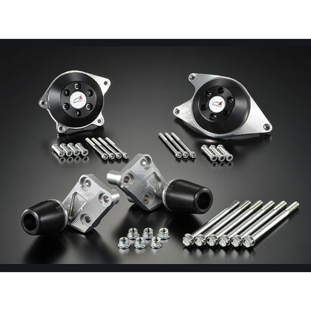 アグラス CB1100 レーシングスライダー 4点SET A カラー ジュラコン/ブラック タイプ ロゴ有 AGRAS